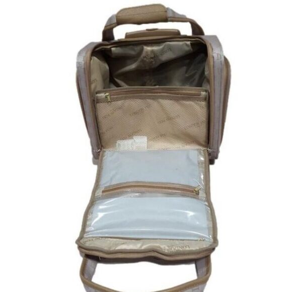 London Fog Signature Collection Under Seat Bag- Rose/Caramel - Picture 7 of 11